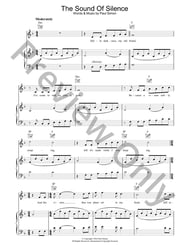 The Sound of Silence piano sheet music cover